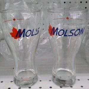 Molson Tulip 20 oz. Beer Glasses - Set of 2